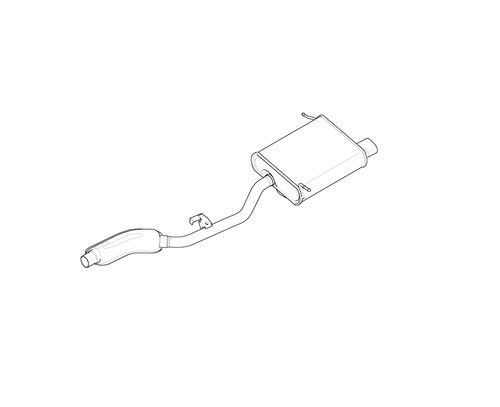 Bmw genuine rear exhaust - genuine,