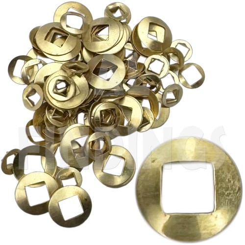 Brass domed clock - clock, washers