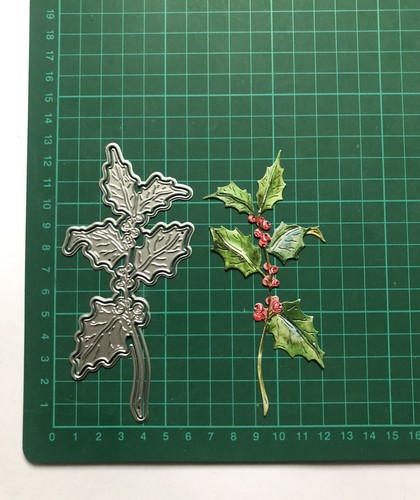 2pcs decorative holly - decorative, sprig