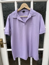 Men’s Hugo Boss Polo Shirt Medium Lilac Pima Cotton | Very Good Condition