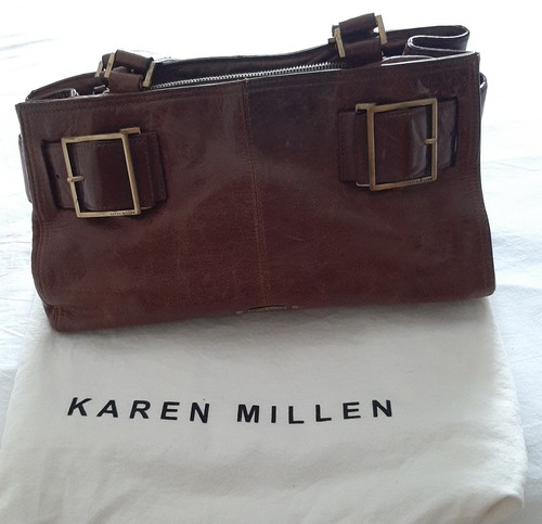 Karen millen brown leather - millen,
