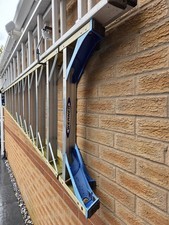 werner Ladder Folding Swing Back Fibreglass Anti-Slip feet 12 treads 3mtr 