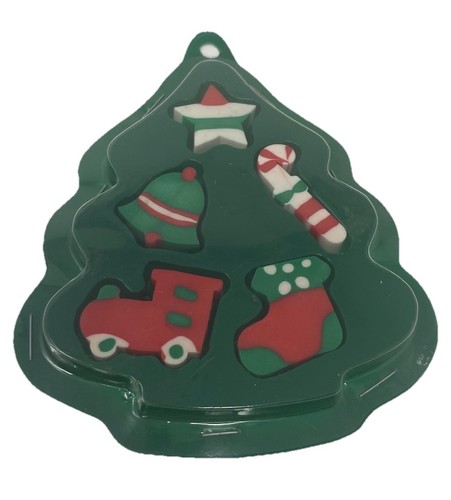 Vintage christmas tree eraser - vintage,