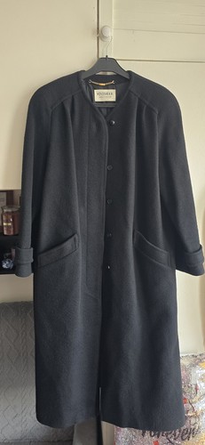 Vintage black wool - vintage, coat