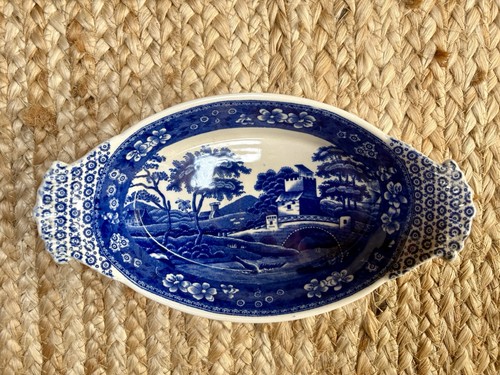 Blue and white transferware - blue,
