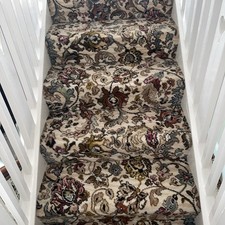 Vintage Retro Wool Axminster Carpet 65q+M + - Hall & Stairs Runner 3 floors  VGC