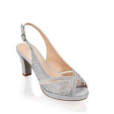 Paradox shoes and matching bag silver uk size 6 used got boxes and dust covers