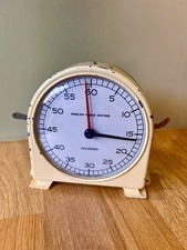 Vintage 1960,s Smiths English Clock Systems stop clock , Cream