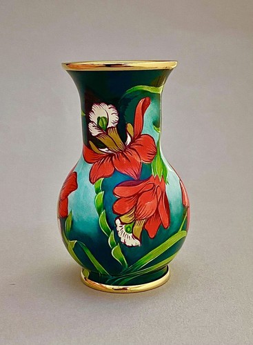 Boxed moorcroft enamels fleur - boxed,