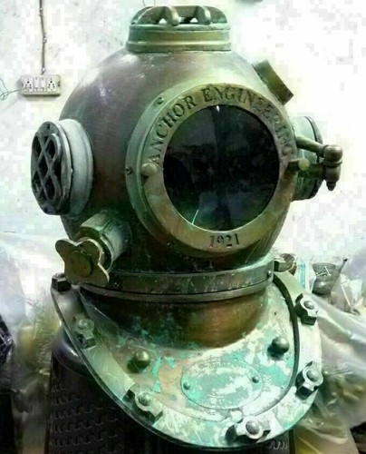 Green antique diving scuba - scuba, sca
