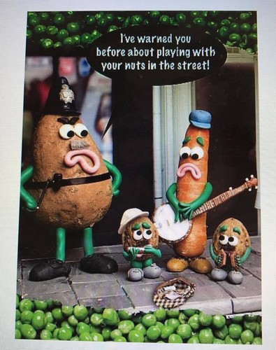 Violent veg humour playing - humour,