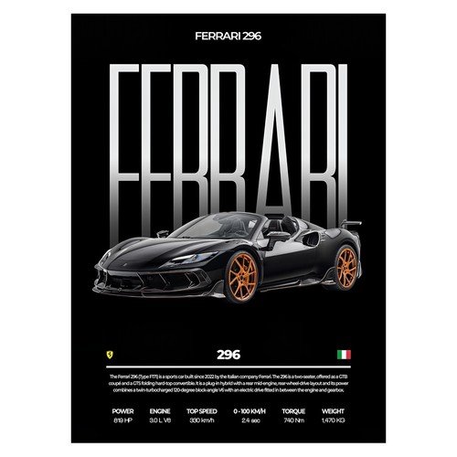 Ferrari 296 sports - ferrari,