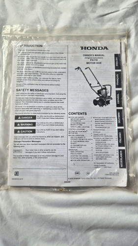 Honda fg110 tiller motor hoe - honda,