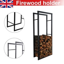 Neo Firewood Log Rack Black