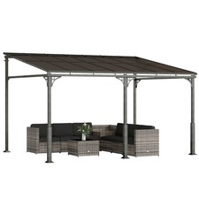 Outsunny 4 x 3 m Metal Lean-to