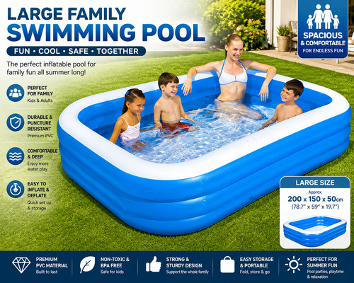 Large inflatable paddling - large,