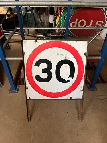 Mph safety site road sign - site,