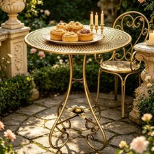 Vintage metal round coffee - metal,