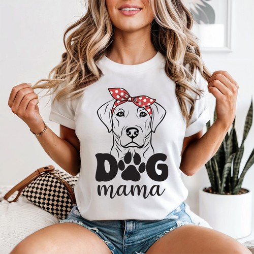 Dog mama womens shirt - dog,