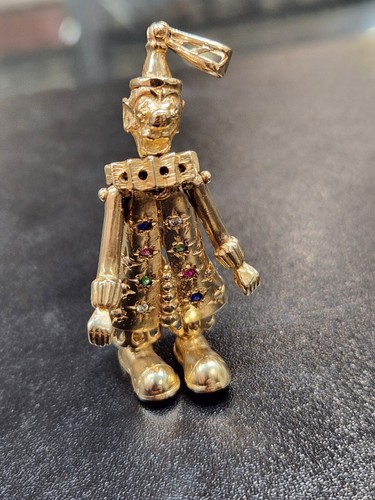Clown 9ct gold - clown,