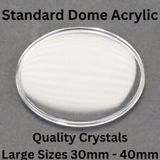 Watch Crystal Standard Dome Large 30mm-40mm Acrylic Plastic Replacement Glass