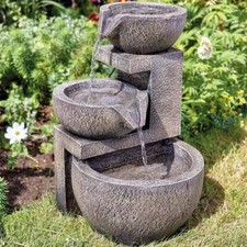 Solar Water Fountain Feature