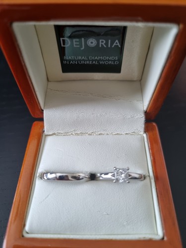 Platinum diamond ring and - ring,