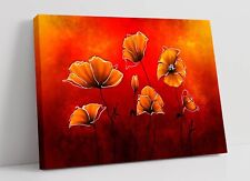 ORANGE POPPIES ABSTRACT FLOWER