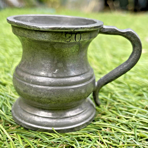Antique pewter gill - 1/4,