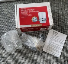 Vintage Wickes Illinois Mirage Glass Beaker & Holder - Contemporary Design