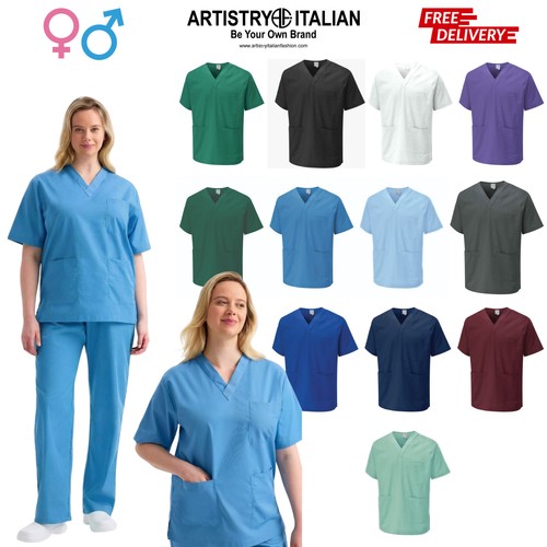 Women plain scrub tunic - women's,