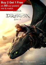 How To Train Your Dragon 2025 Movie Teaser Poster A5 A4 A3 A2 A1