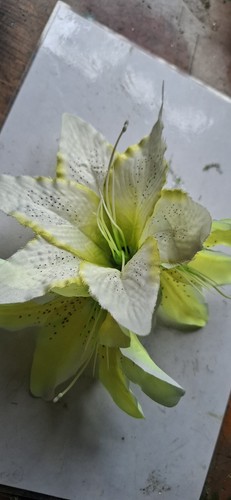 Hair flower clip rockabilly - hair,