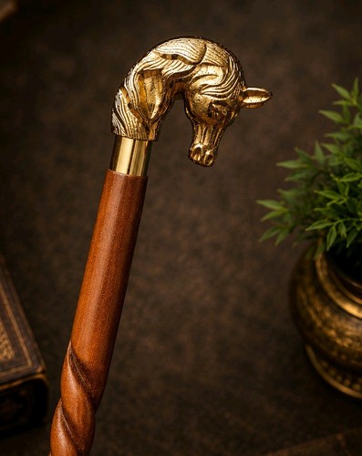 Vintage brass horse head - vintage,