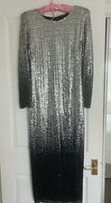Zara Sequin Silver Dress