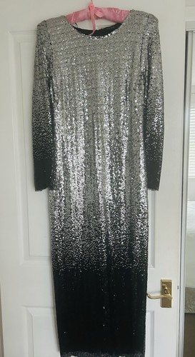 Zara sequin silver - silver, dress