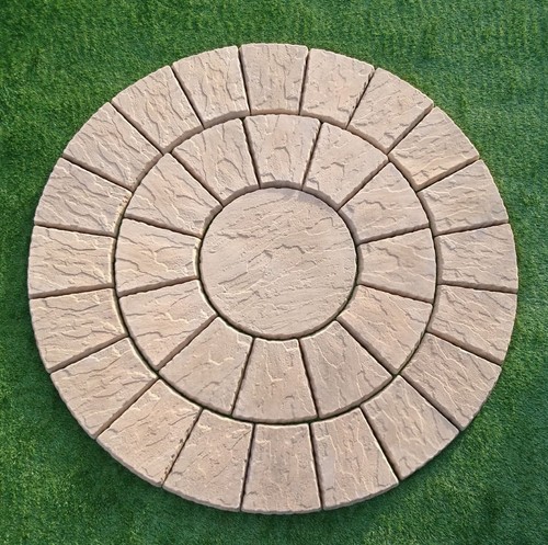 Paving circle old style - paving,