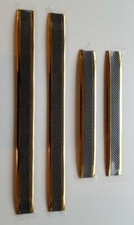 4x Chrome GOLD +Carbon Fibre