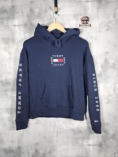 Tommy Jeans Navy Hoodie Size S Small Logo Since 1985 Embroidered Sweatshirt