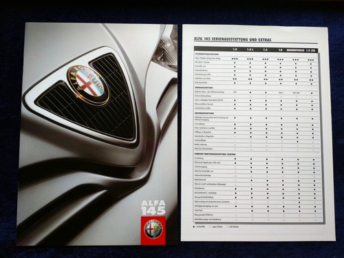 Alfa romeo 145 brochure - 145,
