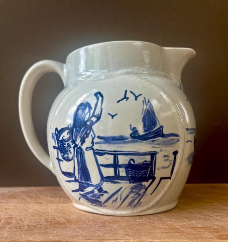 Vintage hand painted coastal - vintage,
