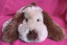 The Cuddle Crew Floppy Elmo Beige Brown Patch Dog Soft Plush Toy 17”