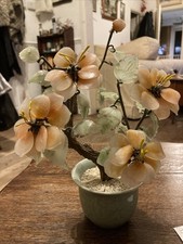 Vintage Jade and Glass Hand