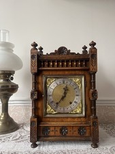 Antique D.R Patent  Winterhalder & Hofmeier Ting Tang Bracket Clock