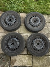 4 x 15" STEEL WHEEL RIMS & TYRES 195/60 R15