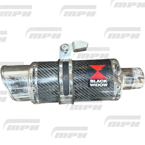 Black widow motorcycle exhaust - black,