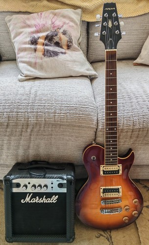 Aria les paul - guitar, and