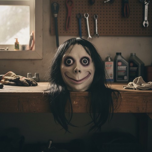 Momo horror face mask - horror,