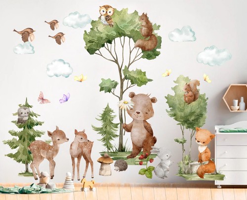 Safari animals big tree - ,