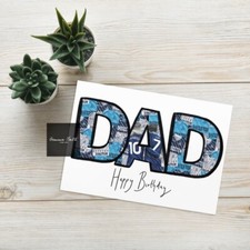 Football Birthday Card Spurs Fan A5 Size Handmade HAMMER CARD